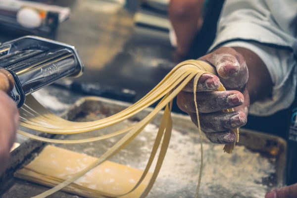 making handmade pasta rome