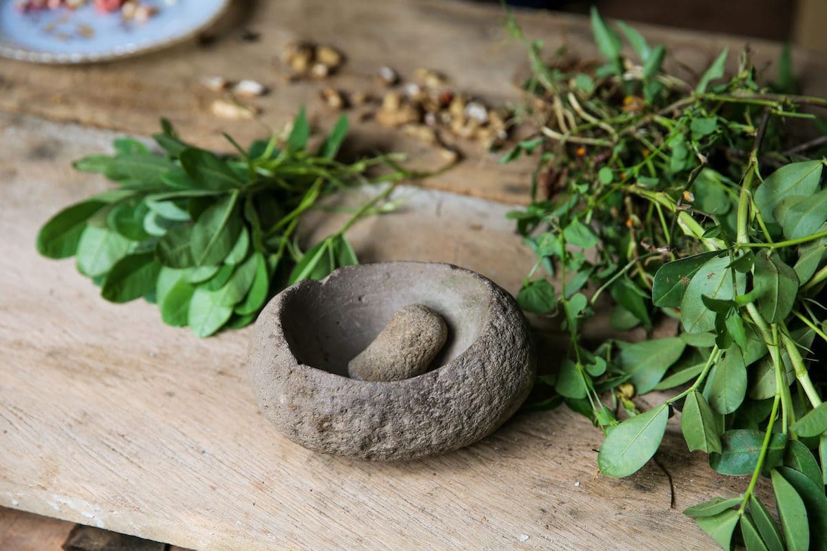 Handcrafted Mortar and Pestle - Thai Granite